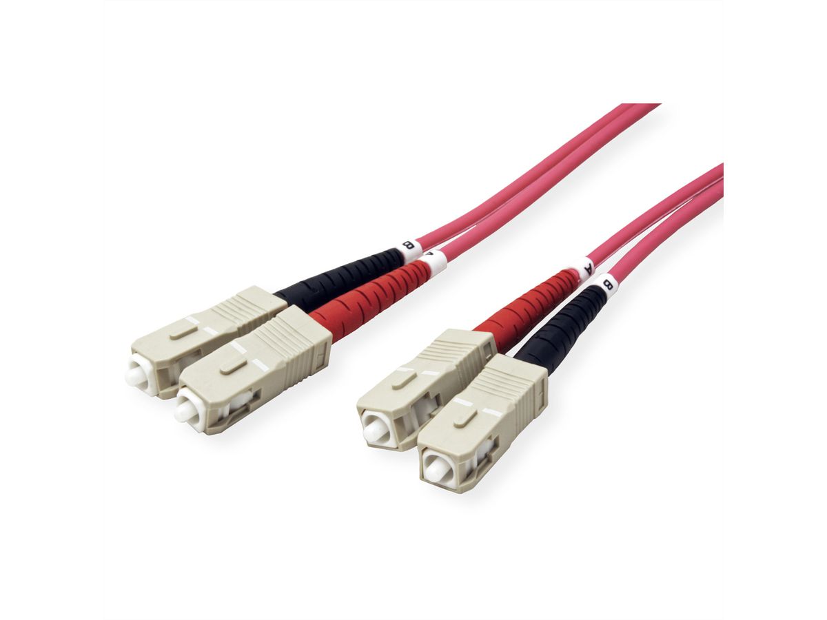 Quality LWL-Kabel duplex 50/125µm OM4 SC/SC, 15 m