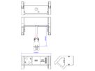 BACHMANN DESK2 ALU BLACK 1x Schutzkontakt 1x USB-Charger GST18