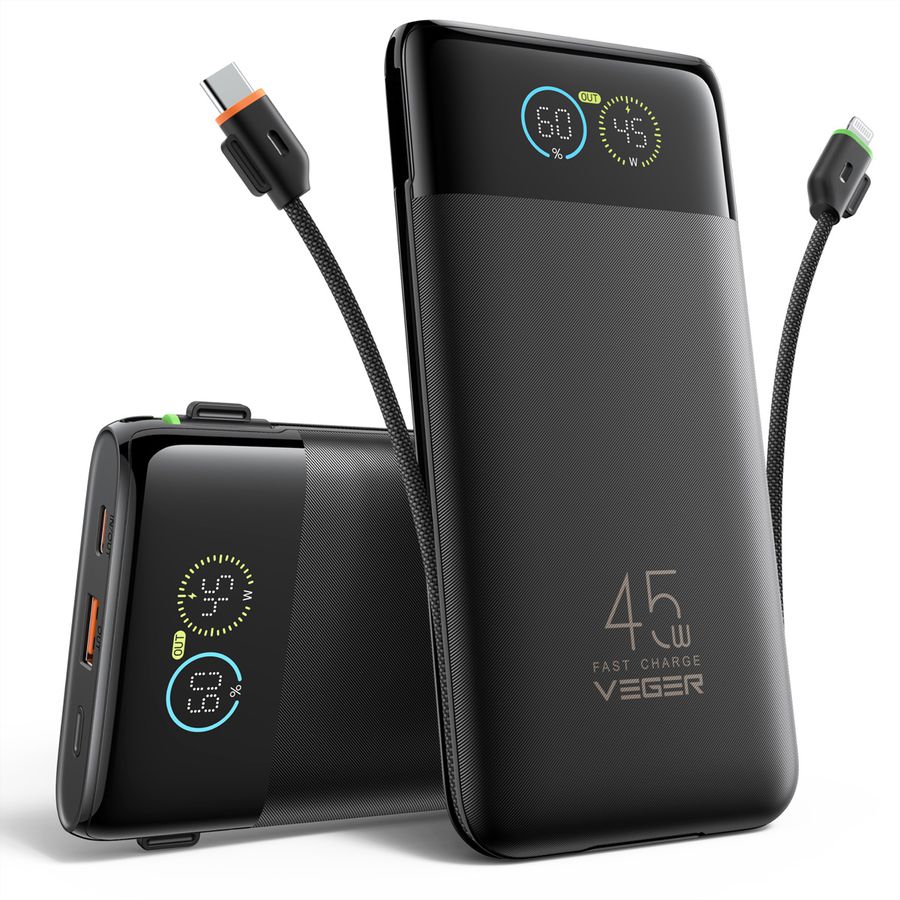 VEGER Powerbank W2085S 20000mah Black