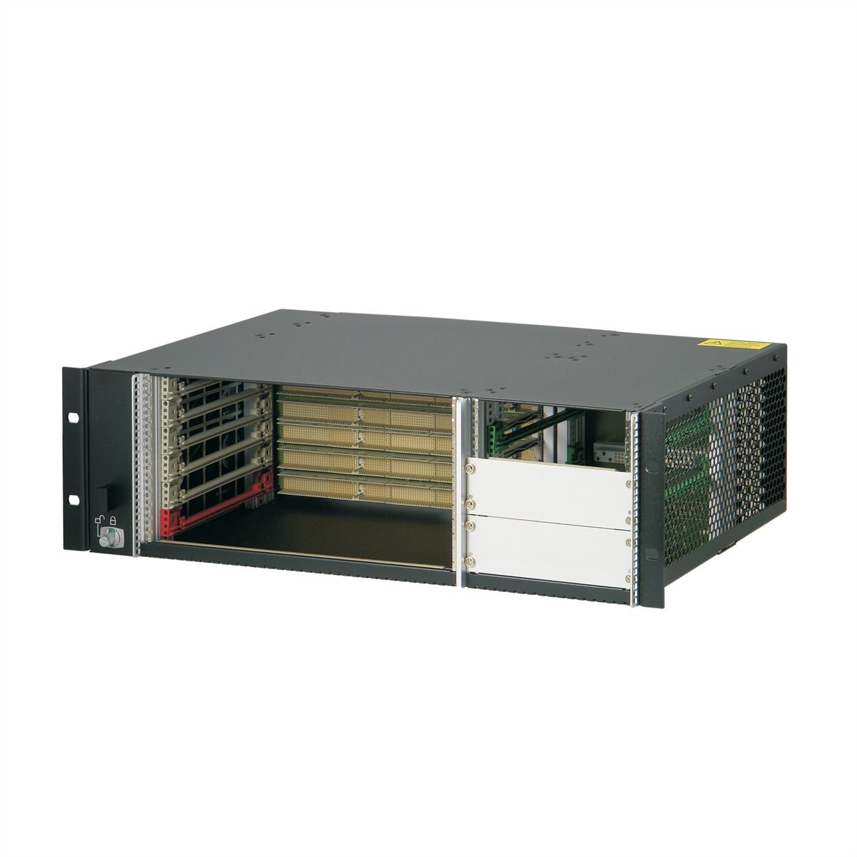 SCHROFF 3 HE, 6 Slot, mit Rear I/O, für 19"-Netzgerät - BGTR 3HE 275T 6SL CPCI 19"