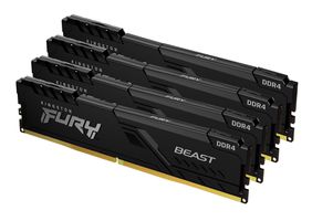 Kingston Technology FURY 128GB 3200MT/s DDR4 CL16 DIMM (4er-Kit) Beast Black