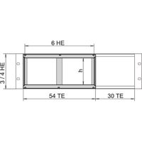 SCHROFF Horizontaler Kartenausbau - HORIZ.AB. 4HE VO KD HI VT