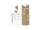VELCRO® Klettband zum Aufnähen & Aufkleben, Haken & Flausch 20mm x 25m Weiß