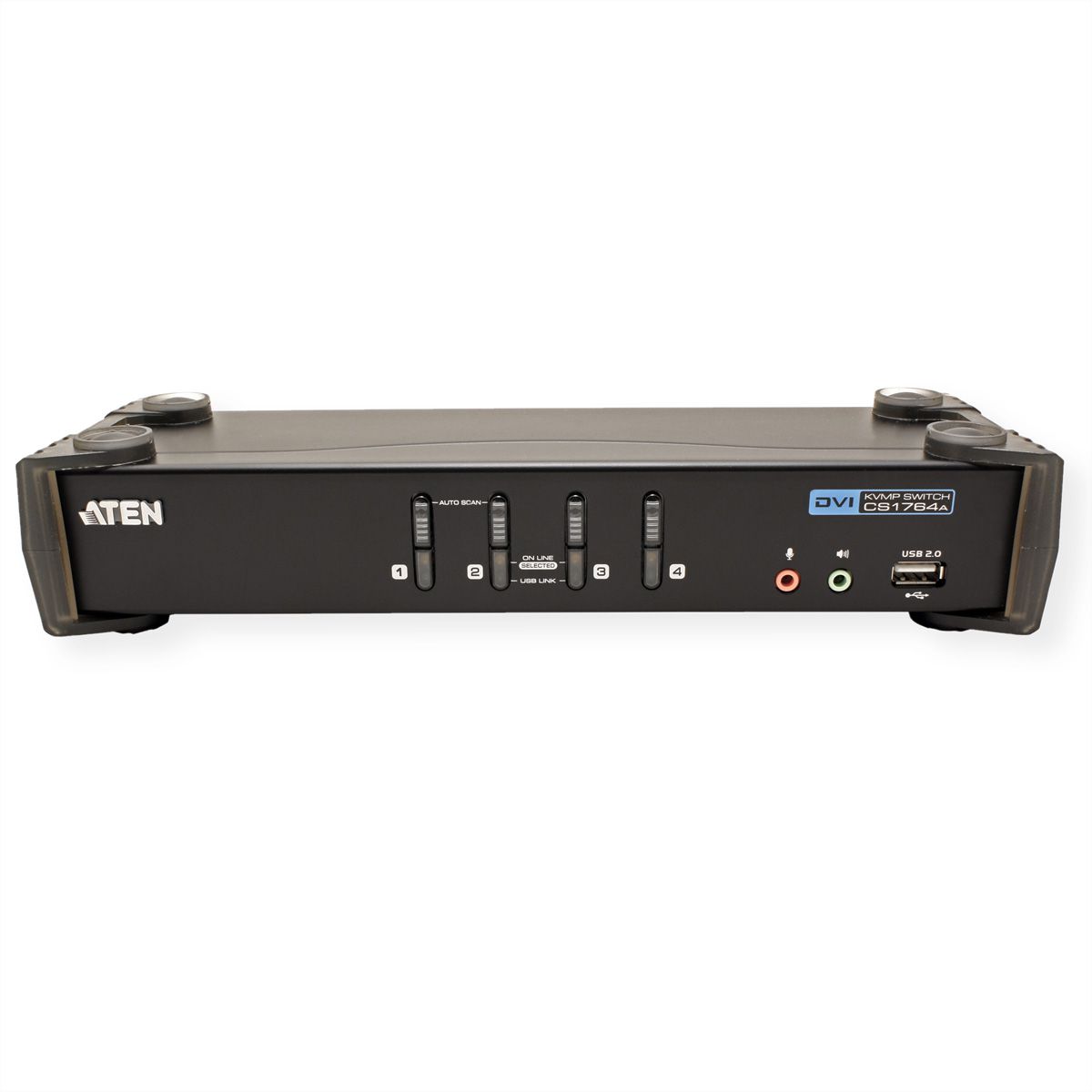 ATEN CS1764A KVM Switch DVI, USB, Audio, USB-Hub, 4 Ports