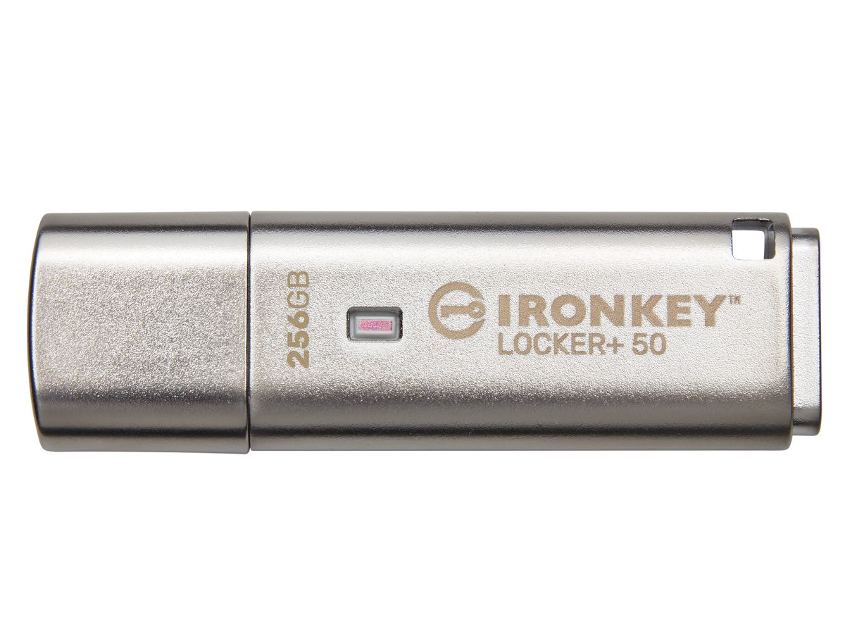 Kingston Technology IronKey Locker+ 50 USB-Stick 256 GB USB Typ-A 3.2 Gen 1 (3.1 Gen 1) Silber