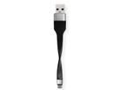 ROLINE USB 3.2 Gen 1 Silikonkabel, A-C, ST/ST, schwarz, 11 cm