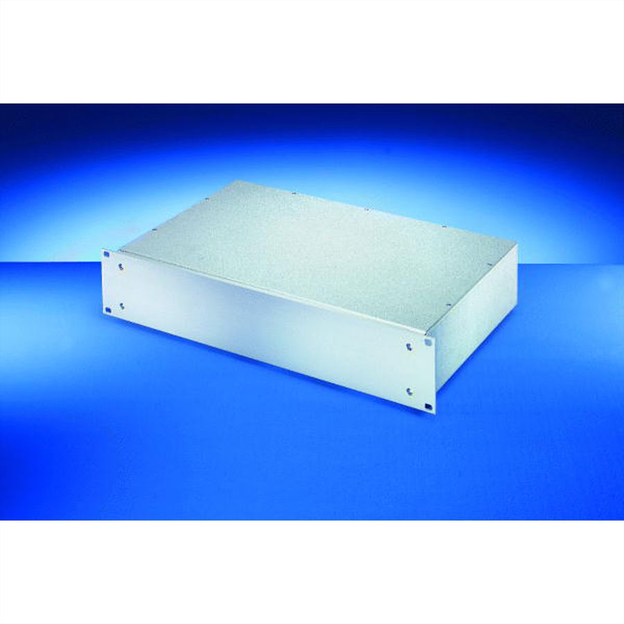 SCHROFF 19"-Kompletteinschub aus Stahlblech, Deck- und Bodenblech geschlossen - MULTIPAC 1HE 220T ALZN