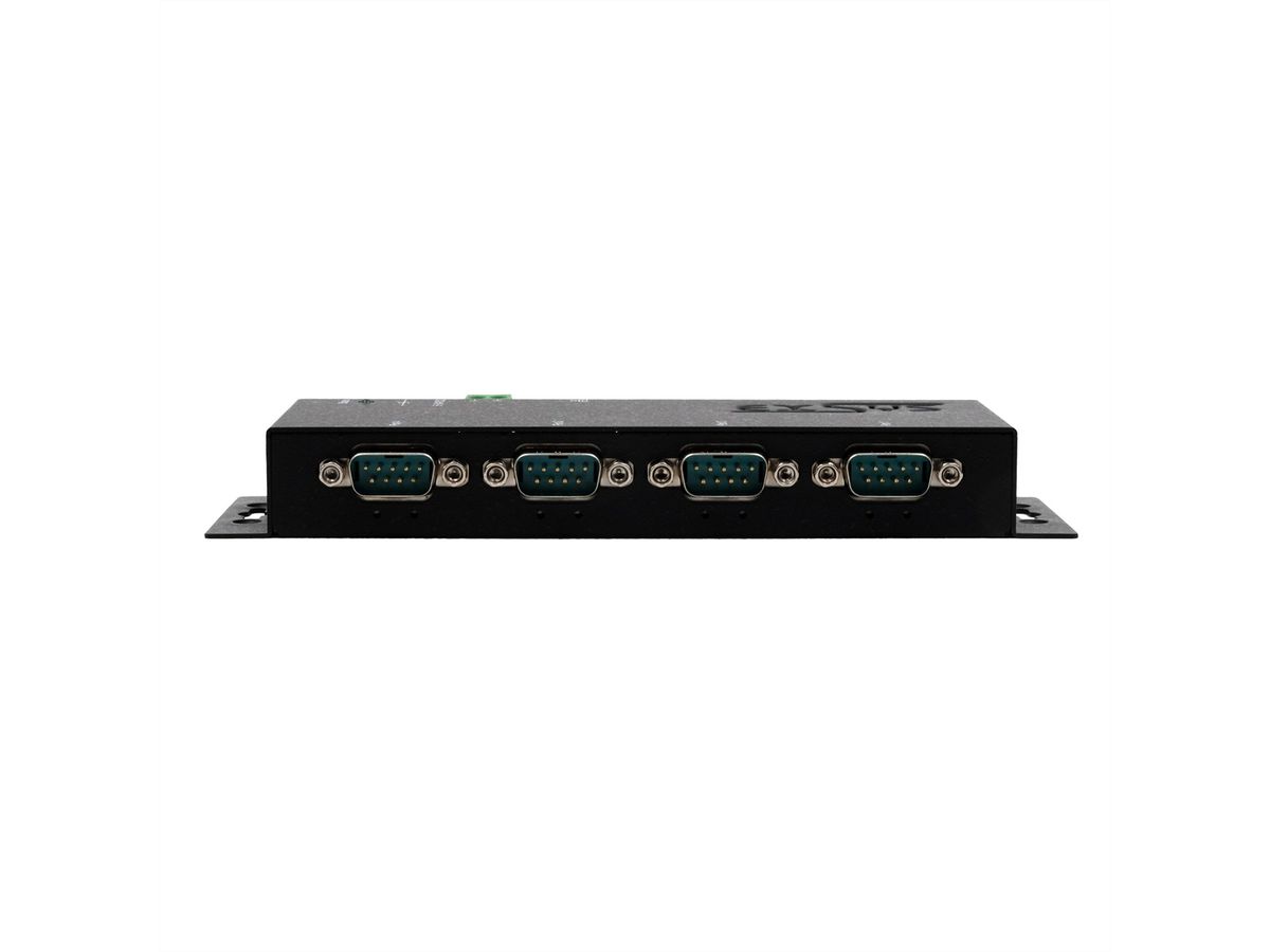 EX-6114-2PoE Ethernet zu Seriell 4 x RS-232 mit 9 Pin Stecker PoE