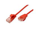 ROLINE UTP DataCenter Patchkabel Kat.6A (Class EA), LSOH, slim, rot, 0,5 m