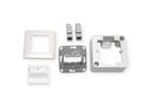 METZ CONNECT Dose AP/2 reinweiss E-DAT Modul 2 Ports, Kat.6 (Class E)