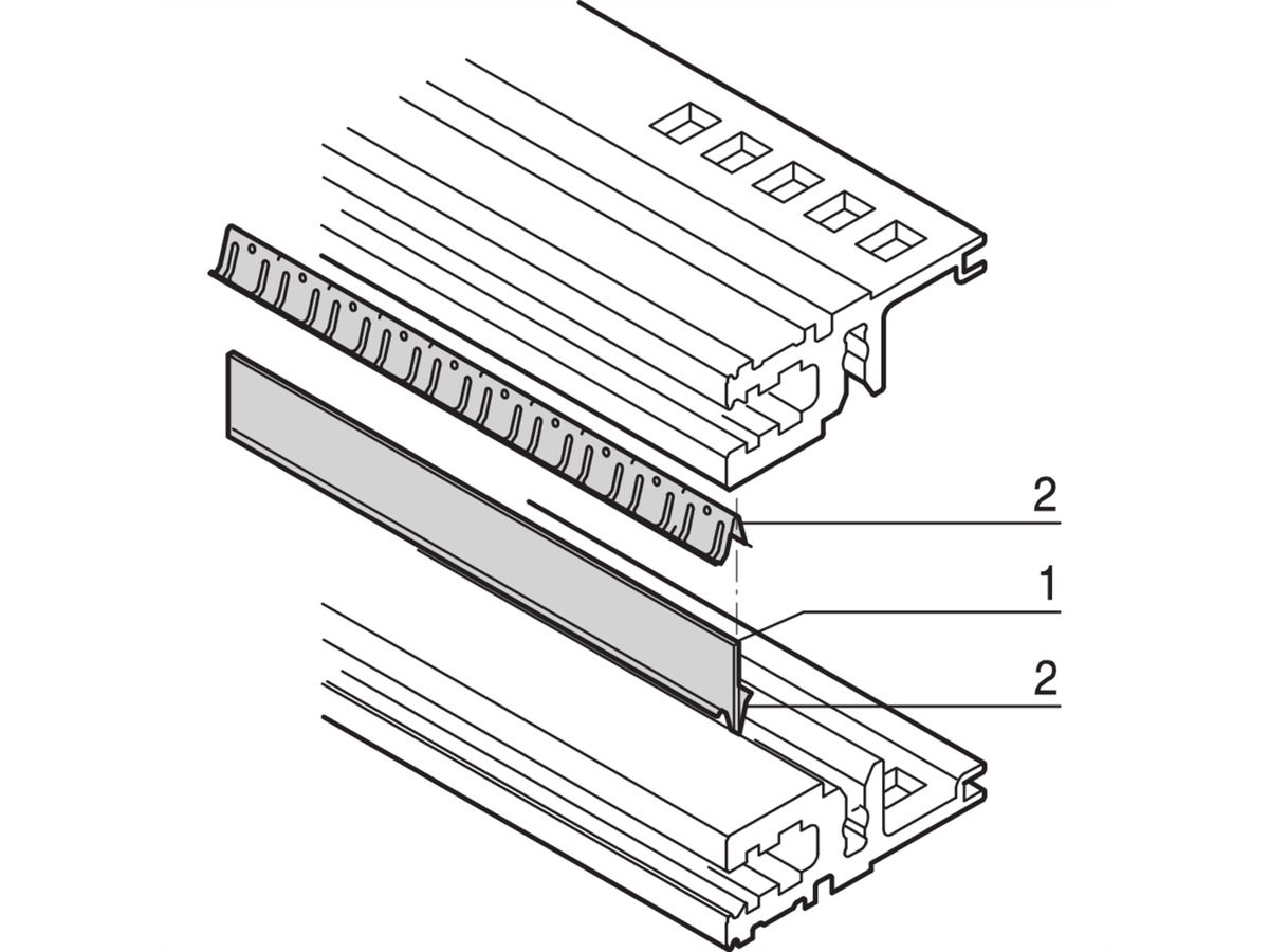 SCHROFF EMV-Dichtsatz zwischen Modulschiene und Modulschiene - HF-DICHTSATZ 20TE