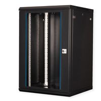 VALUE 19-Zoll Wandgehäuse 18HE, 600x600mm schwarz, Bausatz