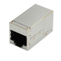 ROLINE RJ-45 Kupplung geschirmt, Cat.6A (Class EA), silberfarben