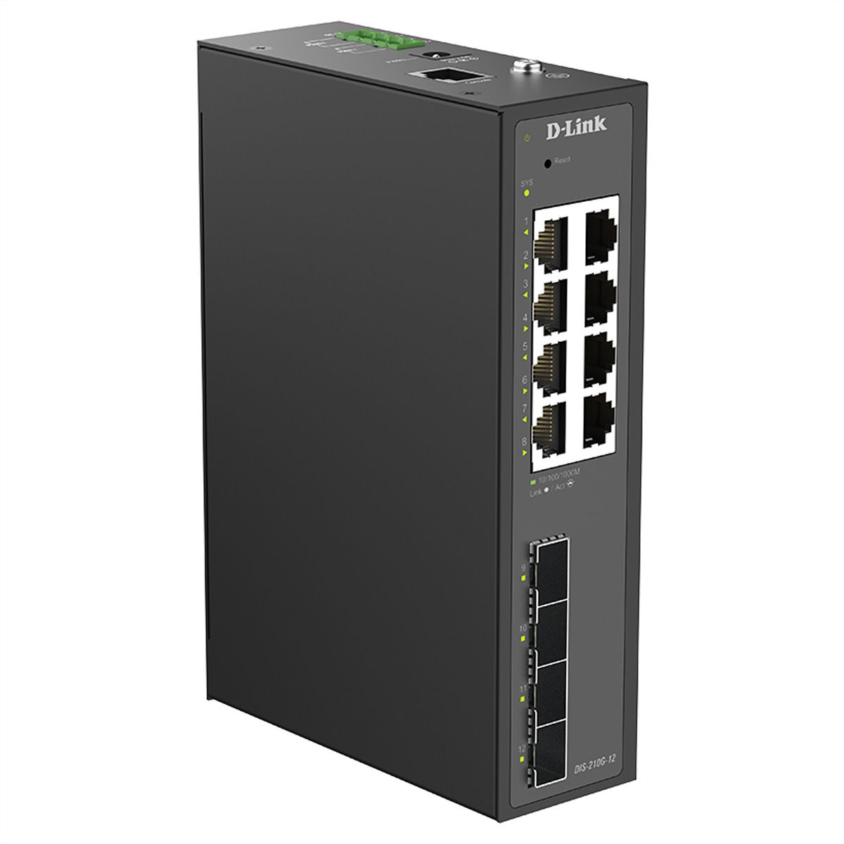D-Link DIS-210G-12 12-Port Switch, Smart Managed Gigabit Industrial