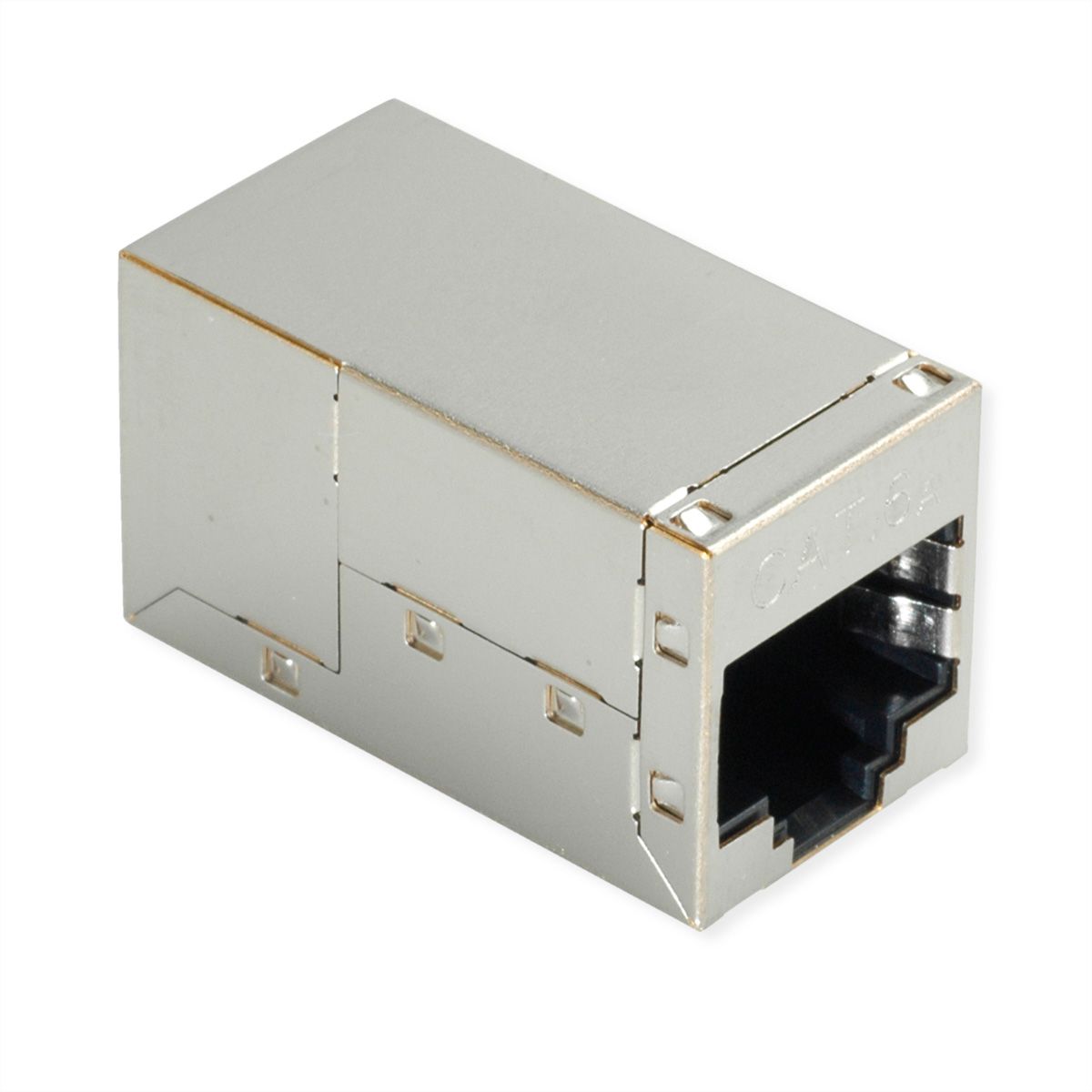 ROLINE RJ-45 Kupplung geschirmt, Cat.6A (Class EA), silberfarben