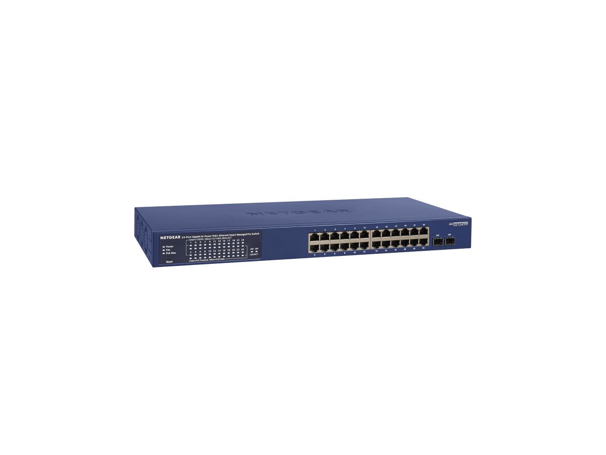 NETGEAR GS724TP-300EUS Netzwerk-Switch Managed L2/L3/L4 Gigabit Ethernet (10/100/1000) Power over Ethernet (PoE) Blau