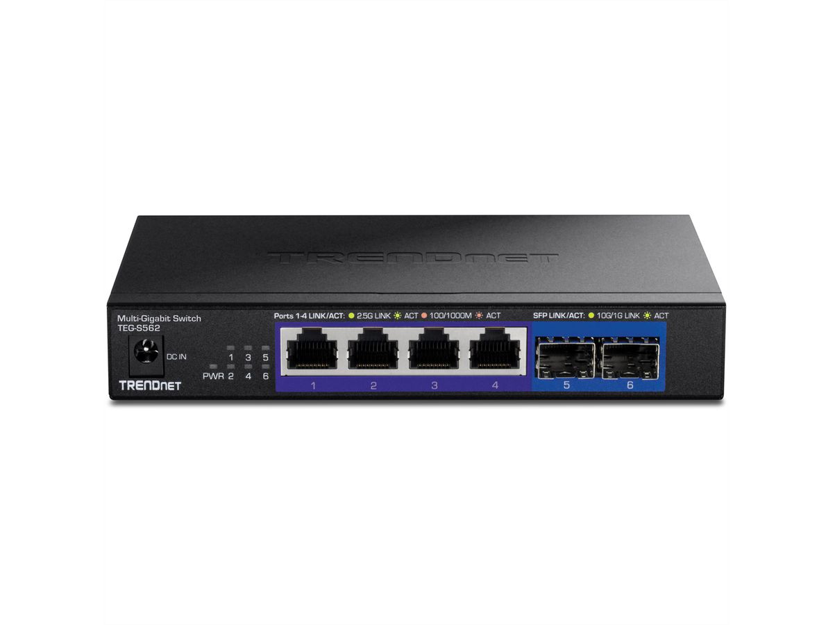 TRENDnet TEG-S562 6-Port Switch, Multi-Gigabit