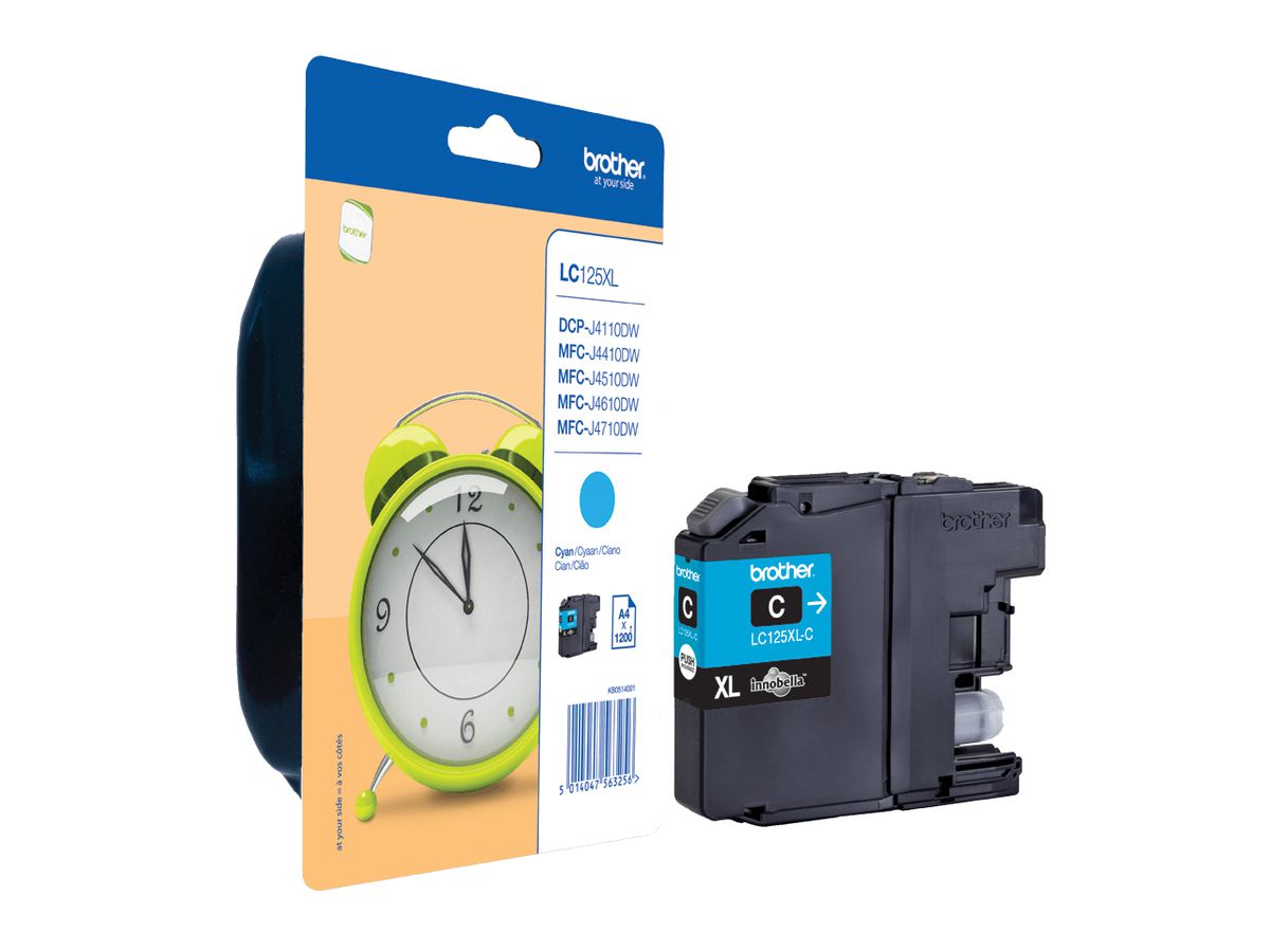 Brother LC-125XLCBP Druckerpatrone 1 Stück(e) Original Cyan