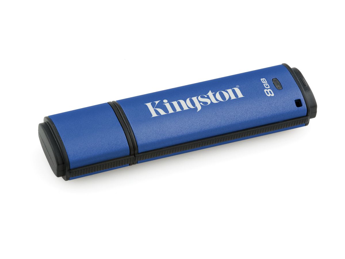 Kingston Technology DataTraveler Vault Privacy 3.0 8GB USB-Stick USB Typ-A 3.2 Gen 1 (3.1 Gen 1) Blau