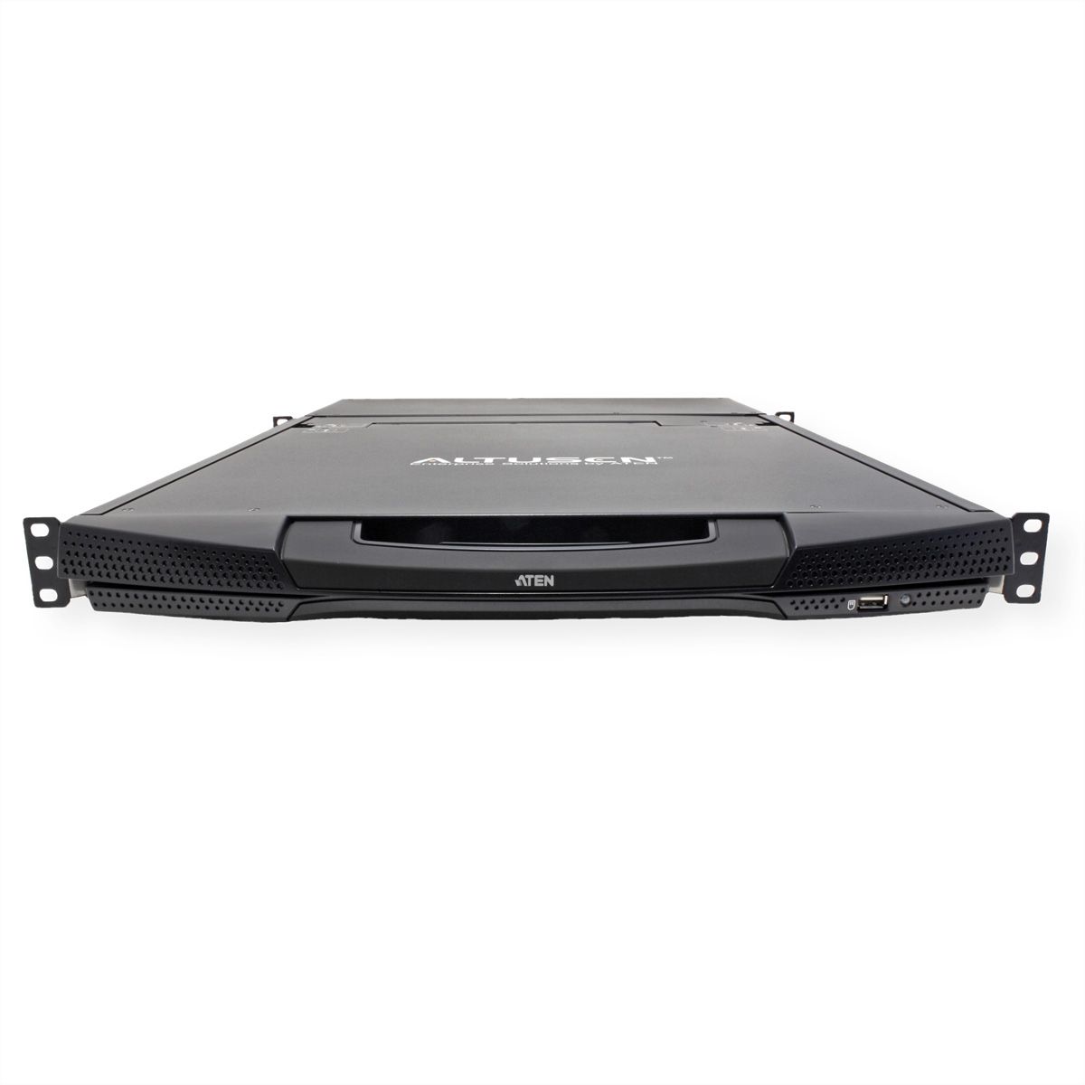 ATEN KL1516AiM KVM Over-IP Switch, 43cm TFT, VGA, PS/2-USB über Kat 5, 16 Ports, DE-Layout