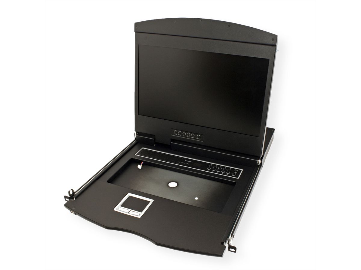 VALUE 19"-KVM-Switch, 8-Port, 48 cm (19") TFT (16:9), VGA, USB, UK-Layout