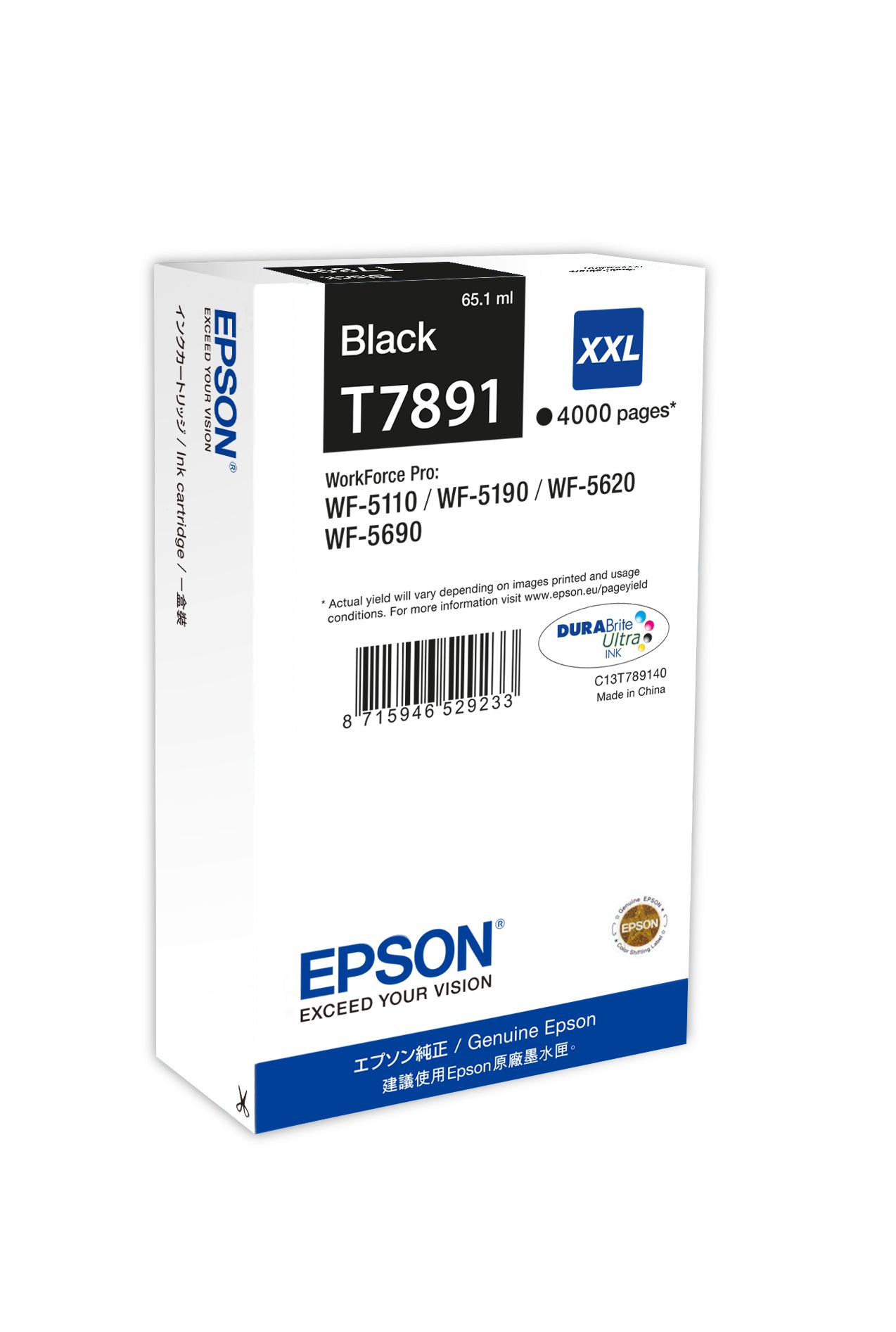 Epson Tintenpatrone XXL Black 4k