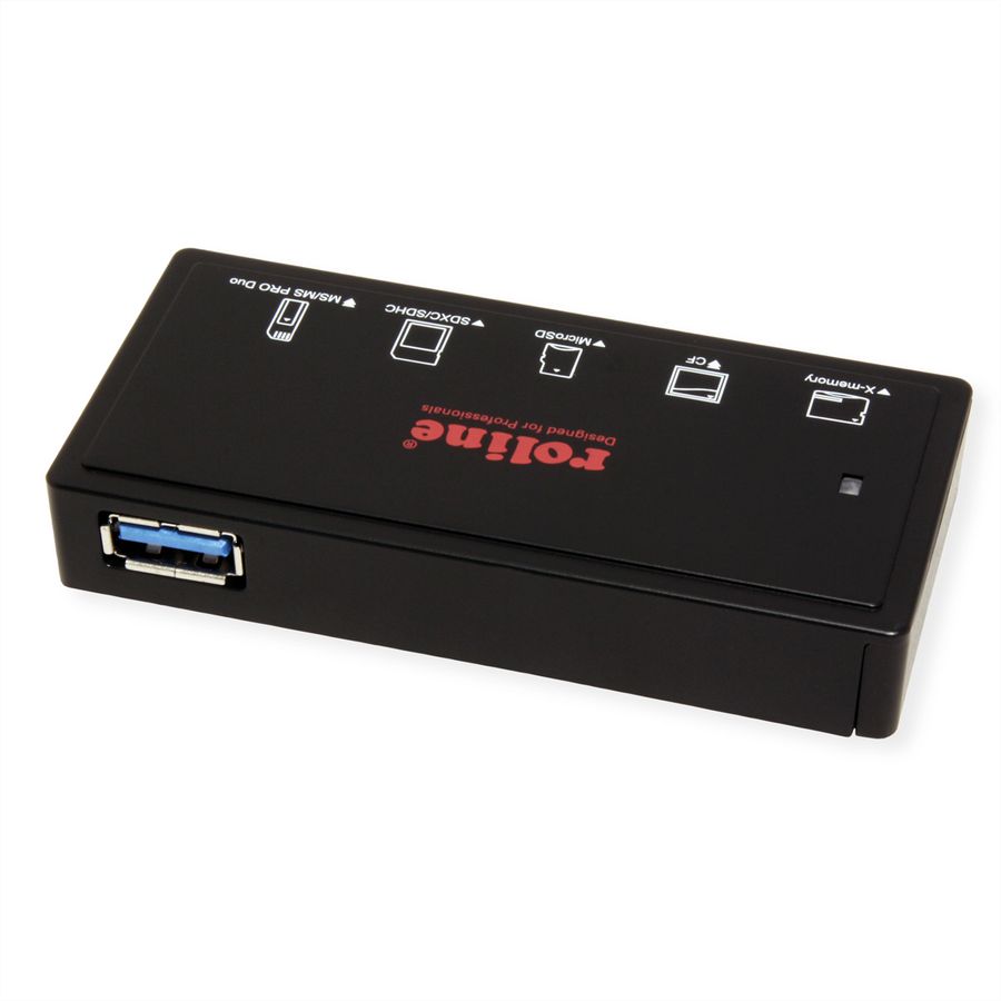 ROLINE USB 3.2 Gen 1 Multi Card Reader, schwarz