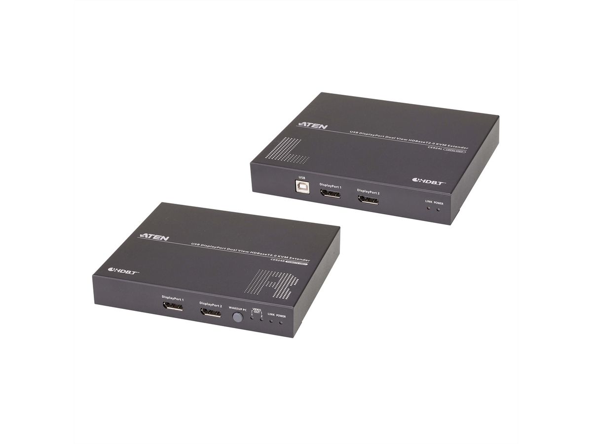 ATEN CE924 USB DisplayPort Dual-Anzeige HDBaseT 2.0 KVM Extender