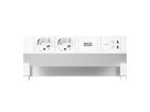 BACHMANN DESK2 white 2xP40, 1xUSB C/C 45W L=0,2m RAL9010