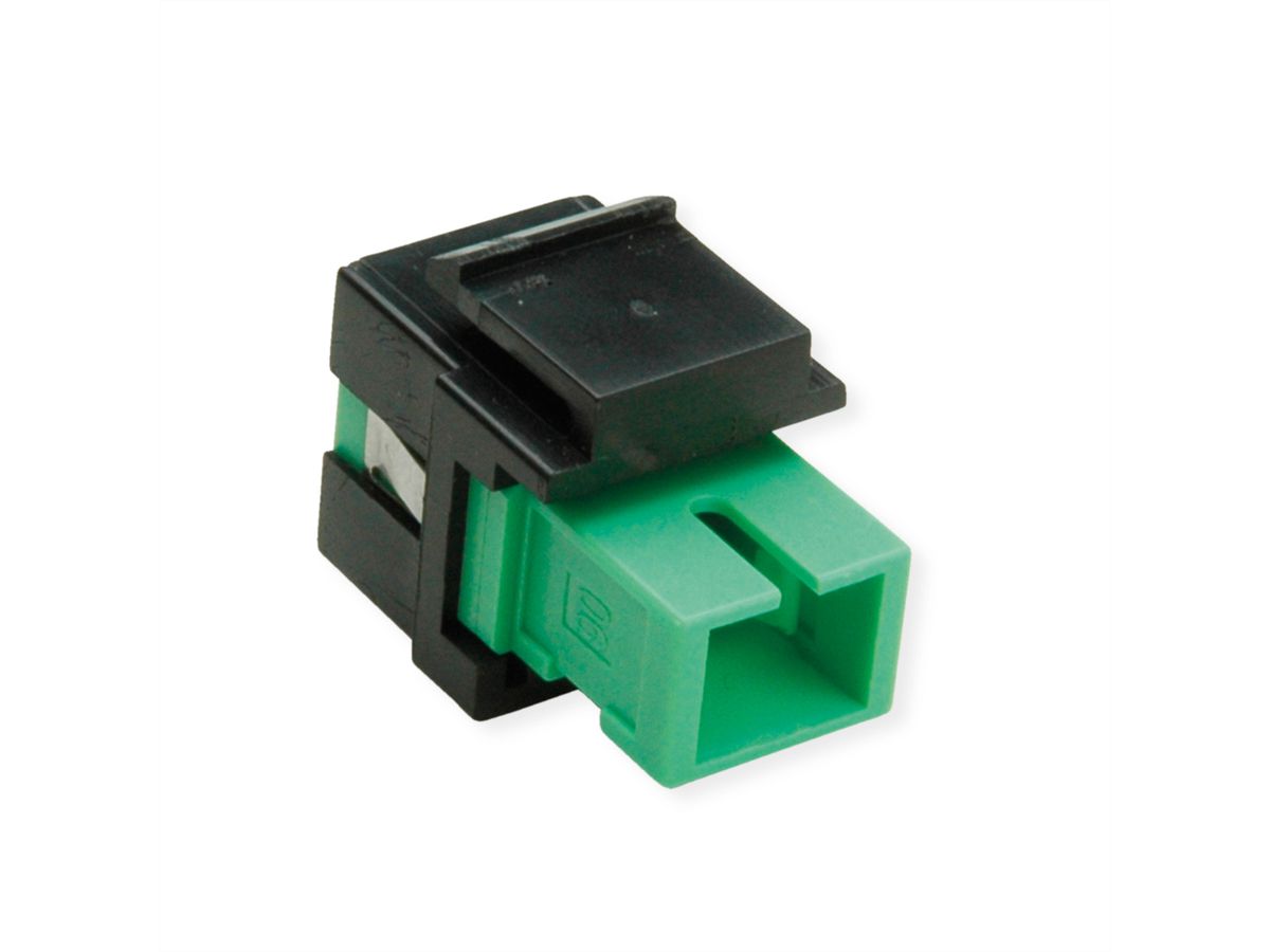 ROLINE Keystone LWL-Adapter SC/SC Simplex, Single Mode, OS2, APC