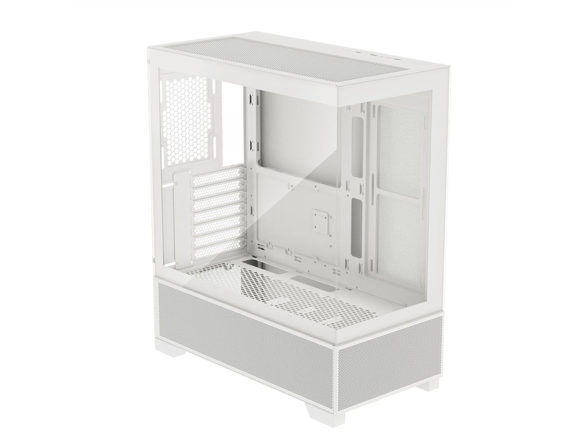 XILENCE Xilent Beam ATX PC Case white, X218.W.ARGB Gaming ATX PC Case weiß