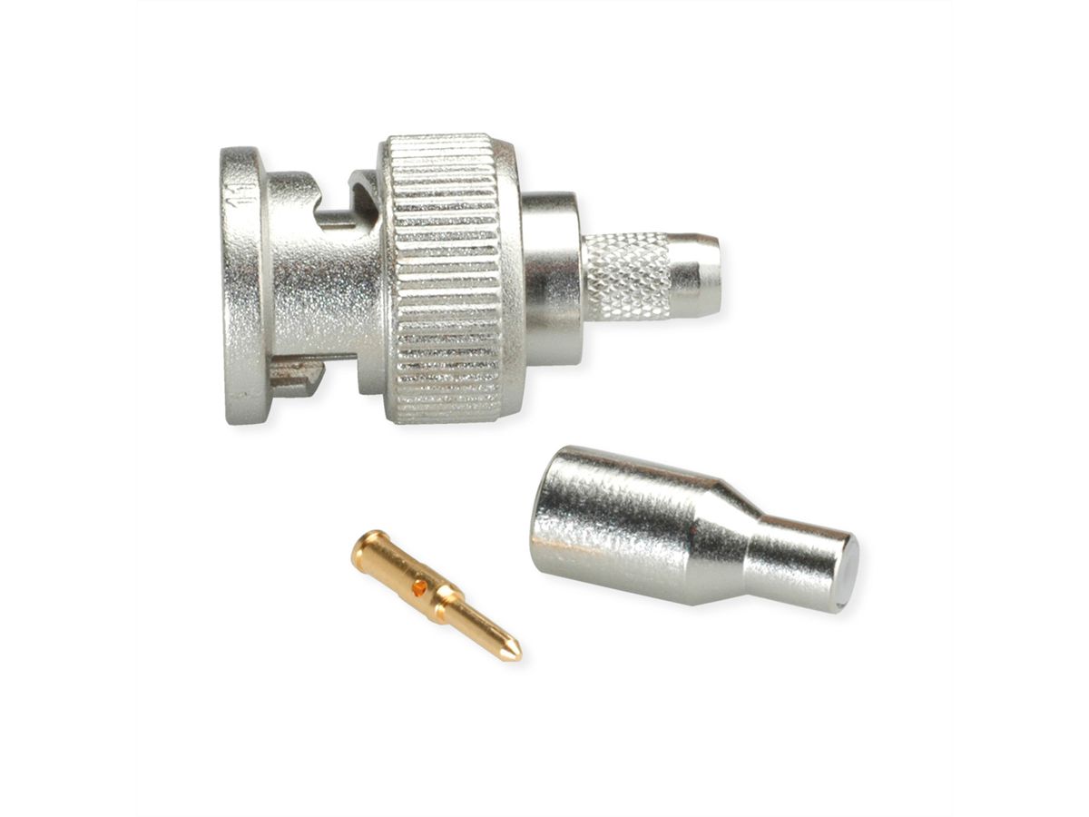 TELEGÄRTNER BNC-Crimpstecker 75 Ohm für RG-179B/U