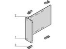 SCHROFF Laufwerkkassette mit U-Frontprofil geschirmt HD 1 x 3 1/2", 3 HE vertikal - LAUFWERKSKAS.3HE 8TE HD