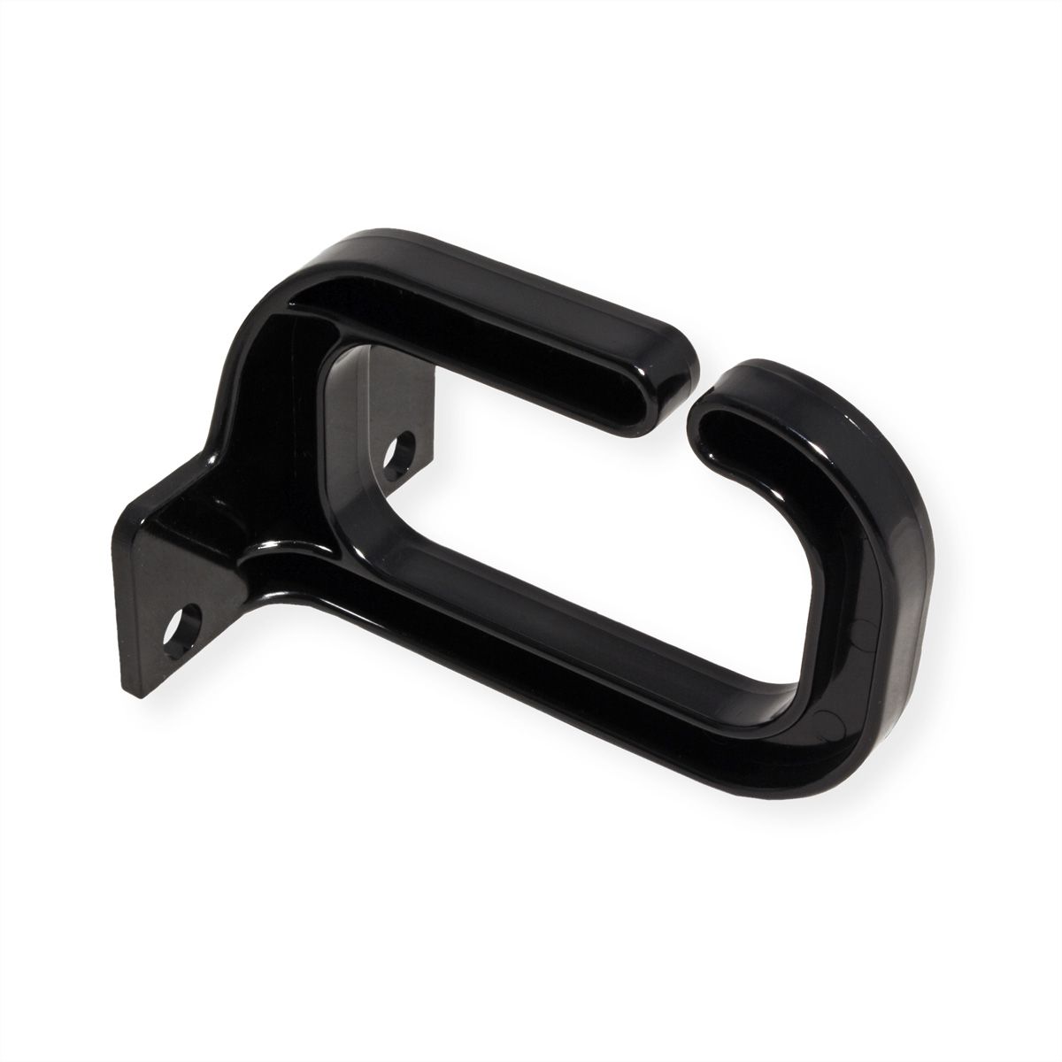 VALUE Kabelöse, 40×80 mm, Kunststoff, schwarz