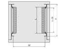 SCHROFF Gleitschiene - GLEITSCHIENEN SATZ 900T 10ST
