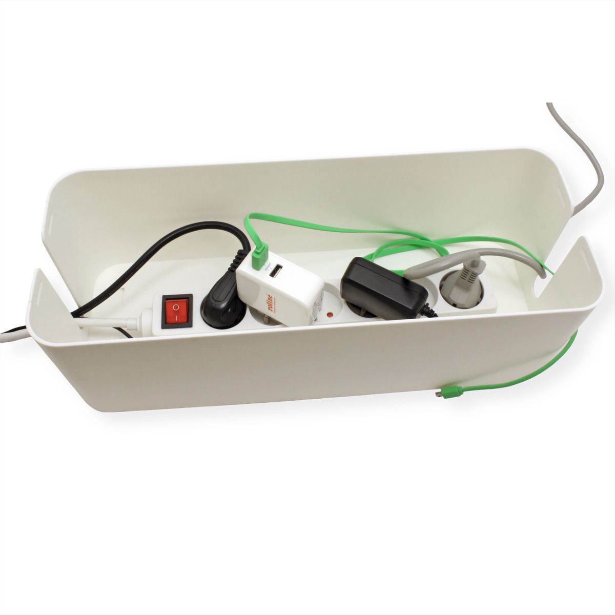 VALUE Kabel-Box, groß, weiß