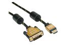 ROLINE GOLD Monitorkabel DVI (24+1) - HDMI, ST/ST, 1,5 m