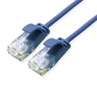 ROLINE UTP DataCenter Patchkabel Cat.6A (Class EA), LSOH, slim, blau, 2 m