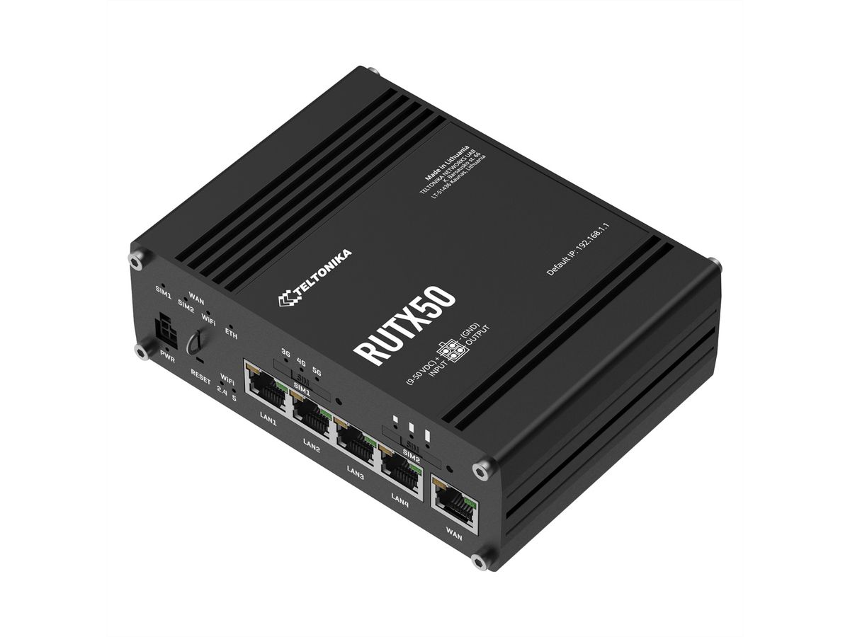 TELTONIKA RUTX50 5G/4G/LTE Industrie Router