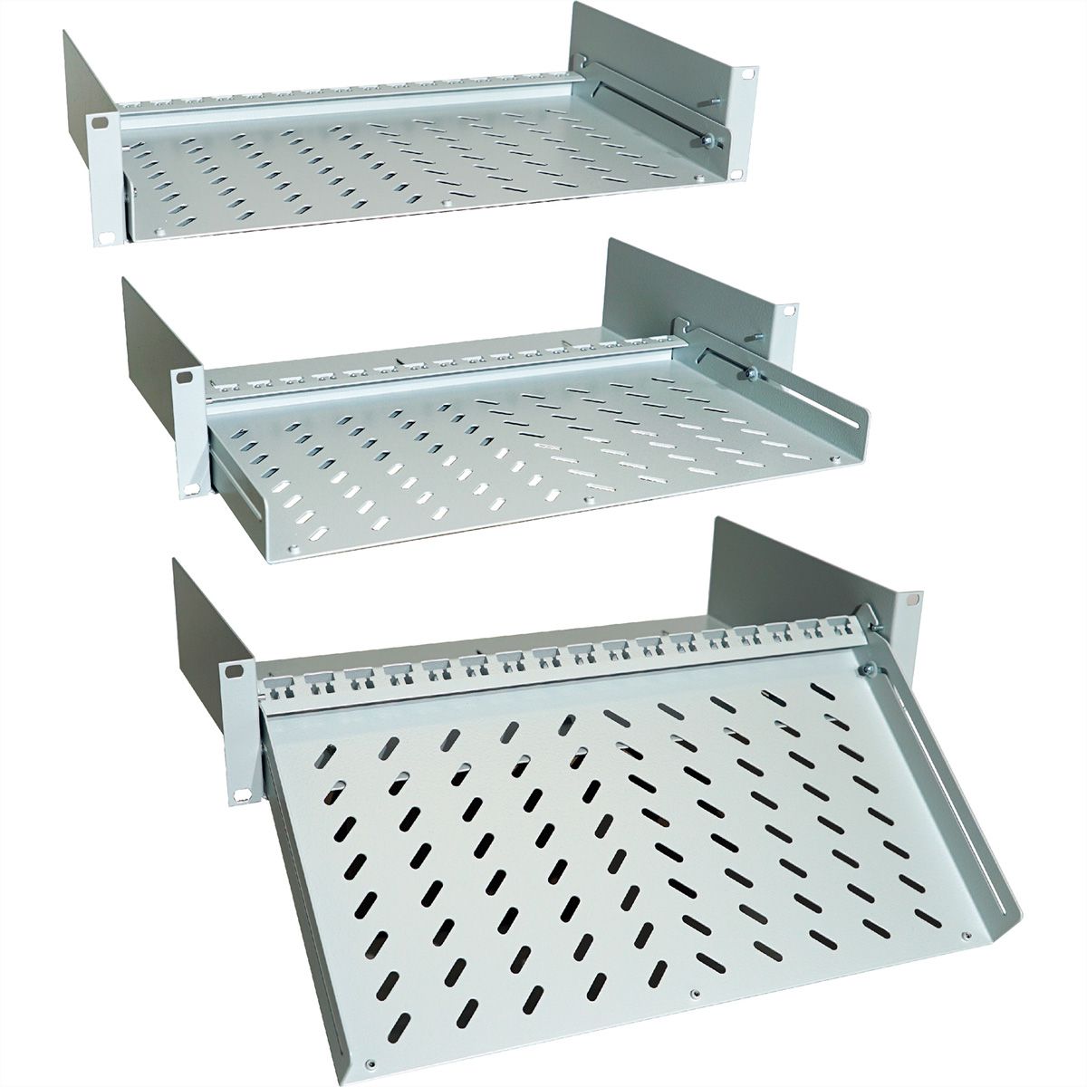 Fachboden 2 HE, auszieh- und kippbar (BxT) 430x220mm