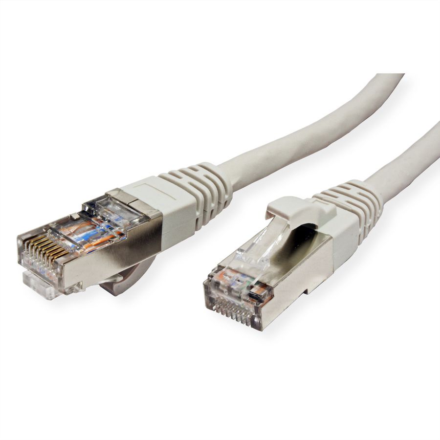 ROLINE S/FTP-Kabel Cat.7, LSOH, mit RJ-45 Steckern (500 MHz / Class EA), grau, 0,5 m