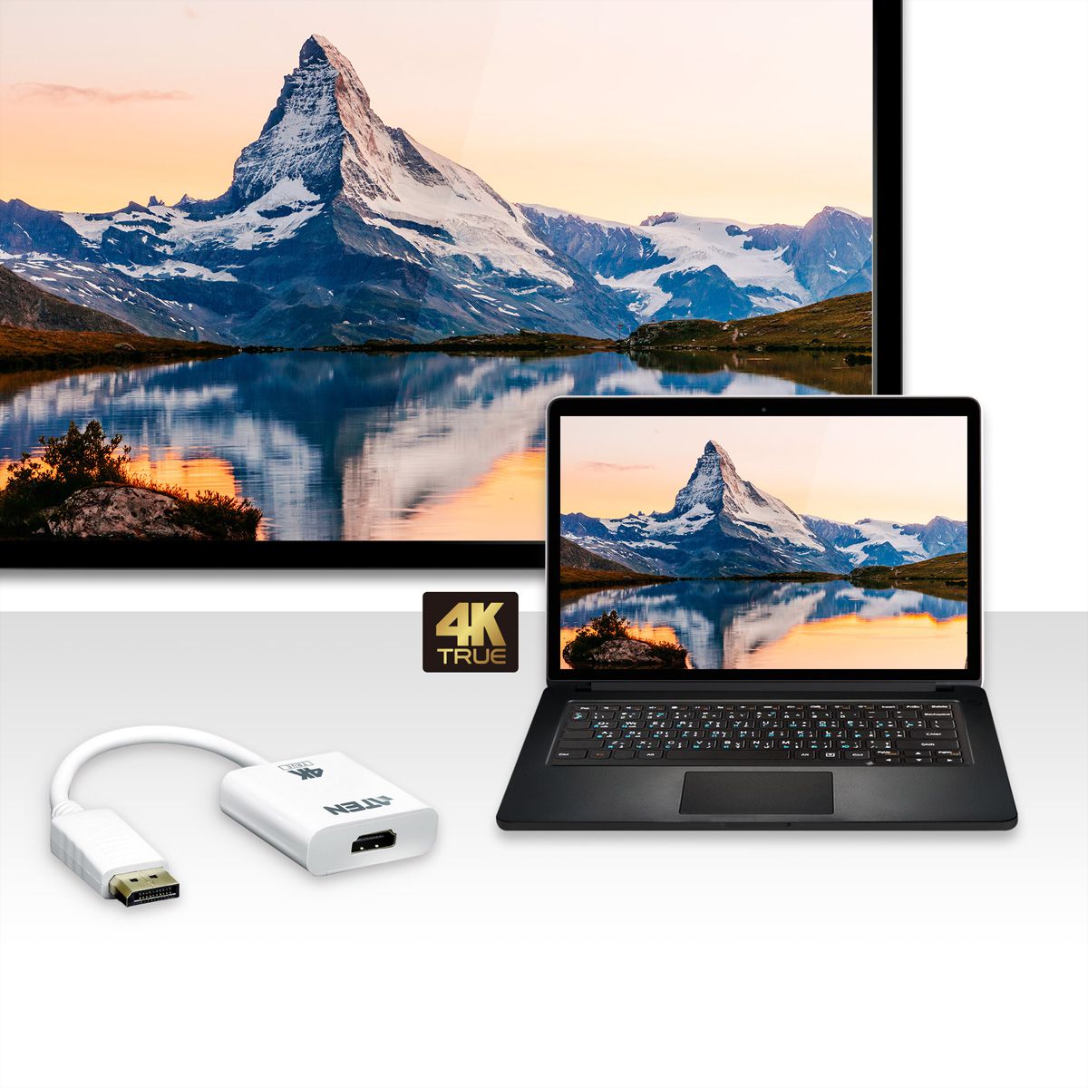 ATEN VC986B DisplayPort to True 4K HDMI Adapter