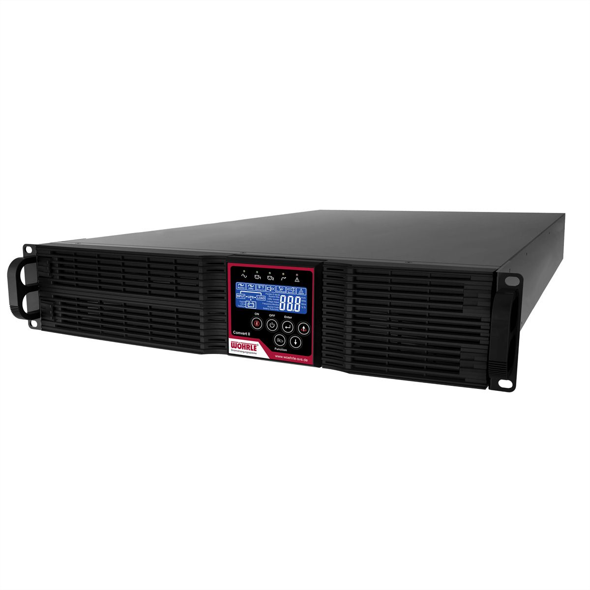 WÖHRLE Convert II 3000VA USV, Für 19" Rackmontage