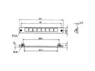 SCHROFF Aufnahmerahmen für Montageebene 1 - LP-HALTER FES 1-REIHIG