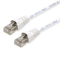 TELEGÄRTNER Patchkabel S/FTP, Cat.6A, LSOH, weiß, 0,25 m