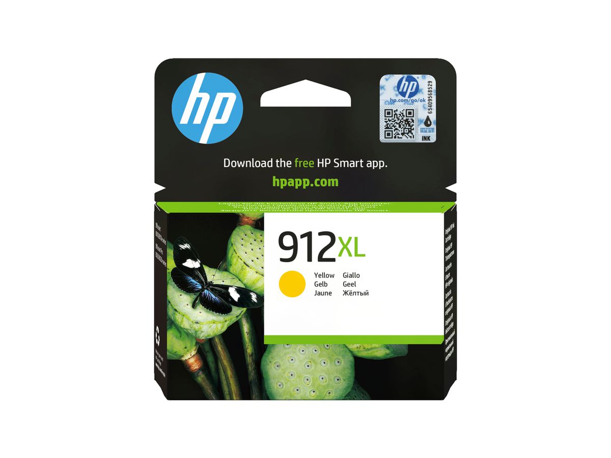 HP 912XL Gelb Original Druckerpatrone mit hoher Reichweite