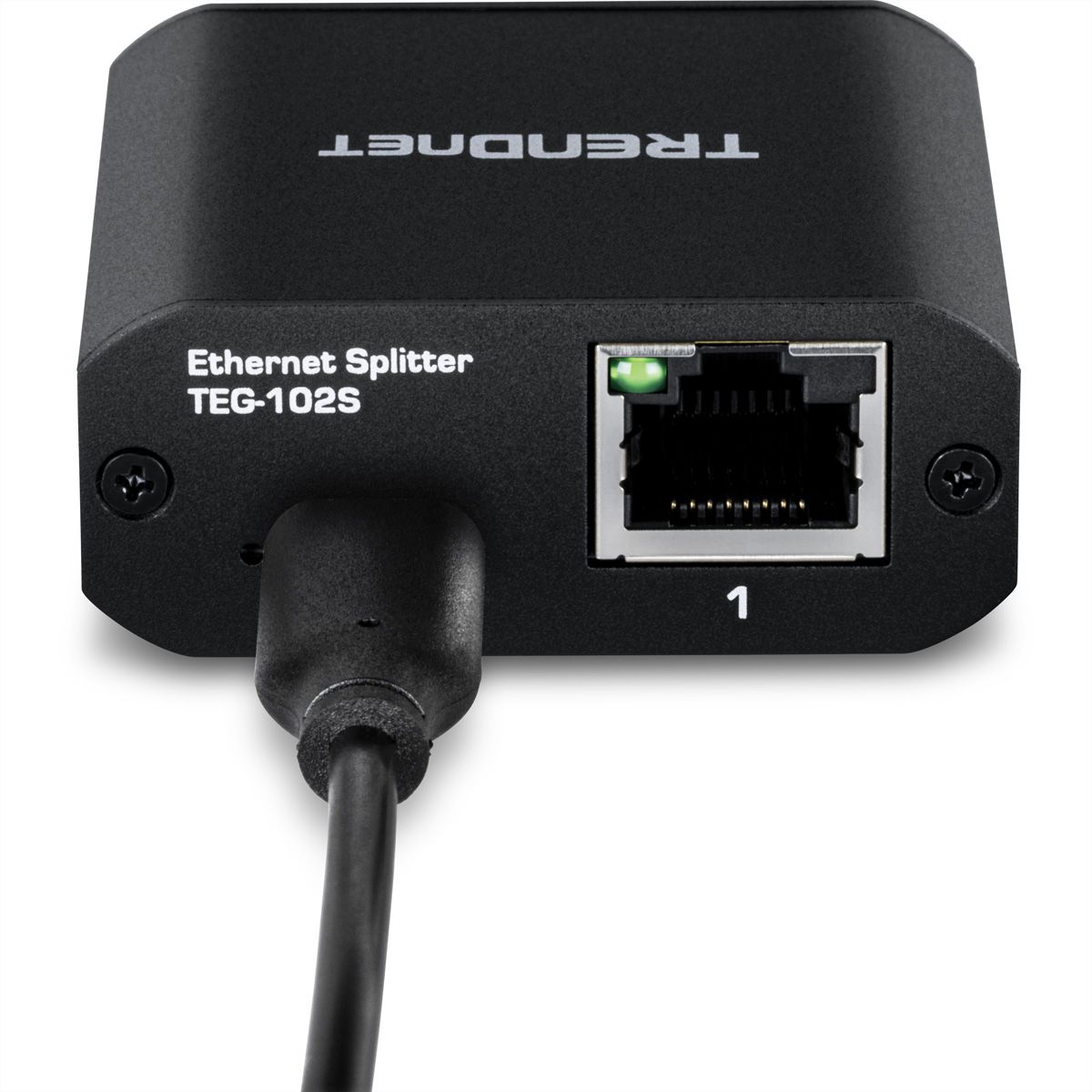 TRENDnet TEG-102S 2-Port-Gigabit-Splitter, mit USB-C-Stromversorgung