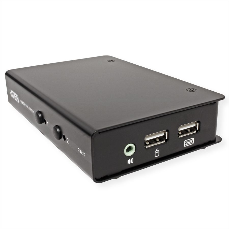 ATEN CS72D KVM Switch DVI, USB, Audio, 2 Ports