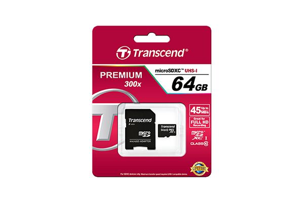 Transcend TS64GUSDXC10 Speicherkarte 64 GB MicroSDXC Klasse 10 UHS-I