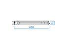 SCHROFF TASTATURSCHUBF.1HE UK RAL9005 AUSZUG